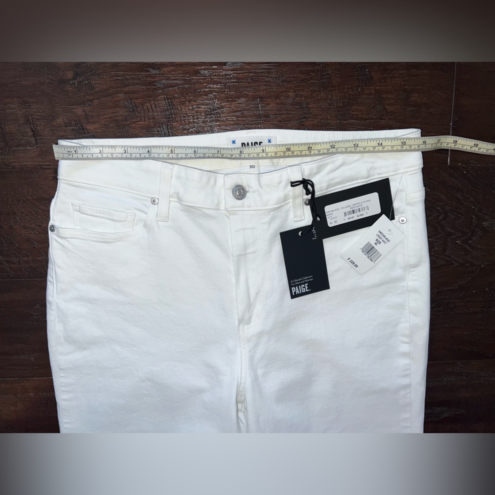 PAIGE White Flare Wide Leg Denim - Picture 11 of 13